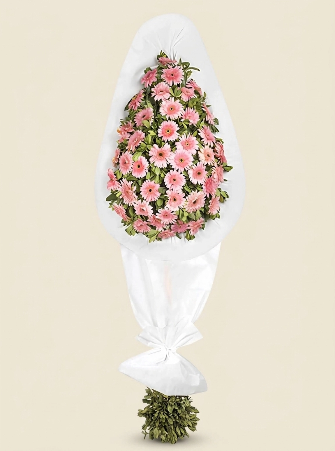 Soft Pembe Çiçekli Çelenk